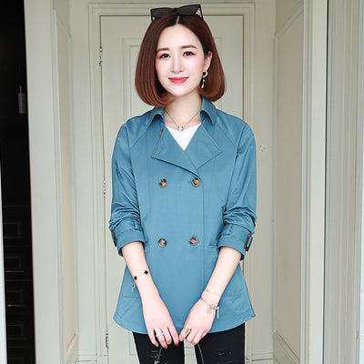 AYUNSUE 2022 Trench Coat for Women Spring Autumn Clothes Women Coats Elegant Korean Women's Windbreaker Manteau Femme KJ5991