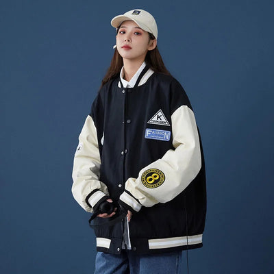 Spring Jacket Women 2022 New Korean Fashion Streetwear Clothing Harajuku Loose All-Match Cardigan Baseball Varsity Jacket Women
