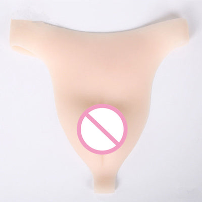 Full Silicone T-back Panty Realistic Vagina Transgender Cosplay Pants