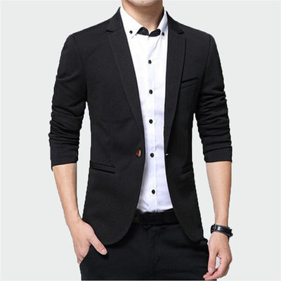 2021 New Men's Blazer Solid Color Suit Spring Autumn High Quality Casual Coats Slim Fit Male Fashion Cool Jackets M~5XL ML214