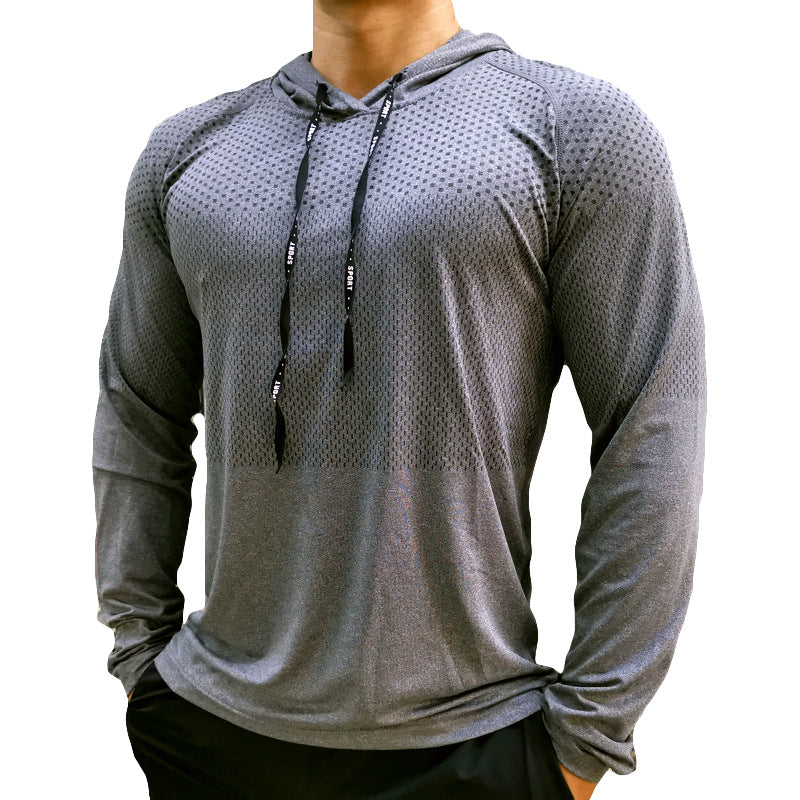 Sports Training Hoodie Workout Jackets Men Quick Dry Track Jacket Fitness Sport Coat For Men Sportswear Tops Shirt Gym
