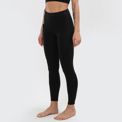 Yoga Pants With Pocket High Waist Naked-feel Running Fabric Squat Proof Elastic GYM Leggings Sport Women Fitness Workout Tights