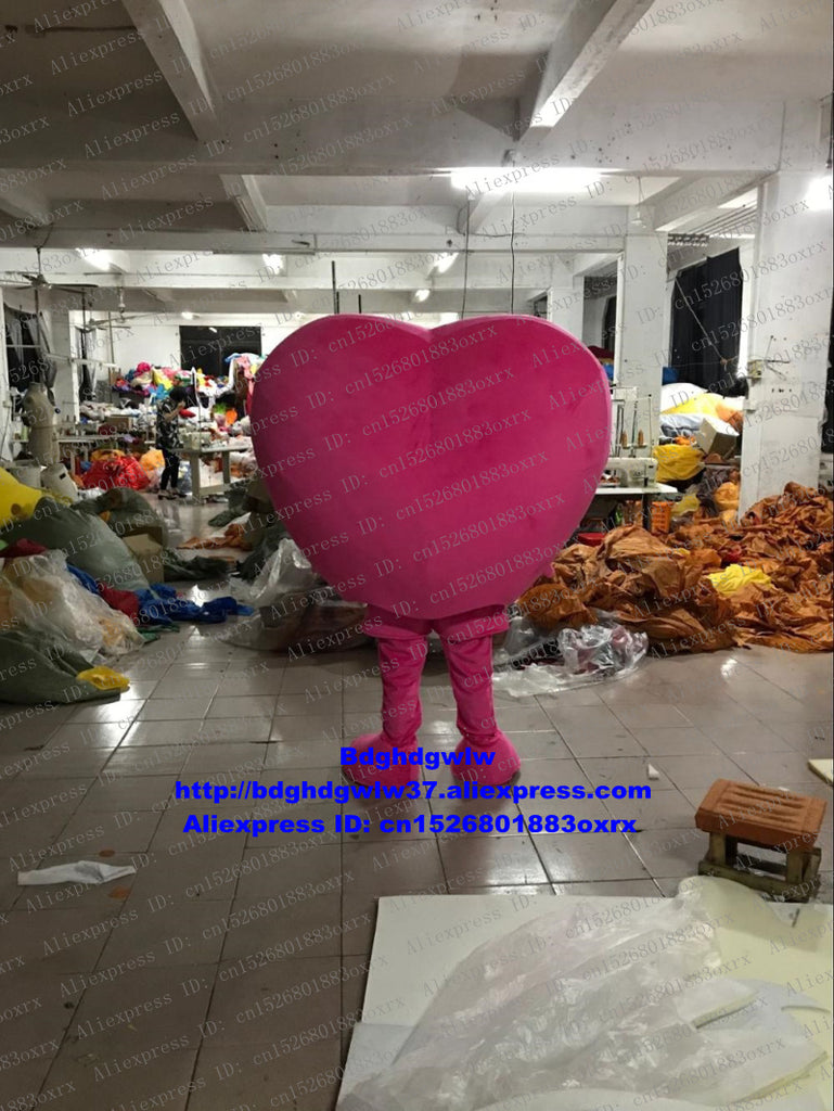 Saint Valentine's Day Red Heart Mascot Costume Adult Cartoon Character Outfit Suit Vehicle-free Promenade Sports Meeting zx2682