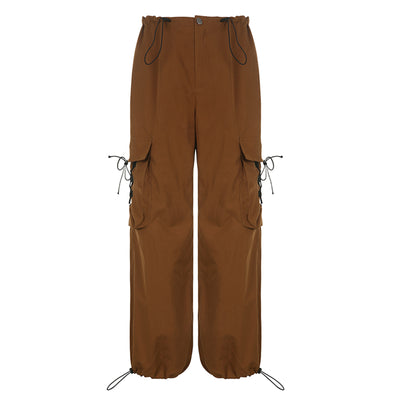cargo pants y2k women Baggy Trousers with Pockets Grunge Harajuku Female Bottoms 90s Streetwear Pockets Wide Leg High Waist
