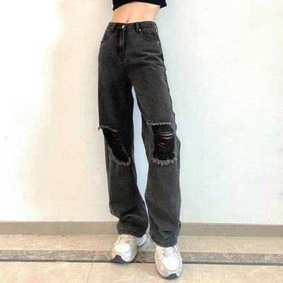Jean Pants for Women Work High Jean Pants for Women Pants Pants Denim Ripped Jeans Trousers Leg Jean Overalls for Women Small