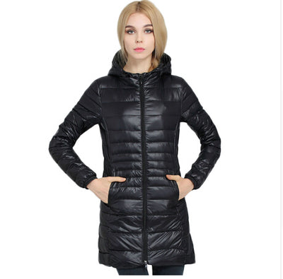 women winter coat 2021 Top Quality Brand Ladies Long Women coats Ultra Light 90% Coat With Bag women Jackets