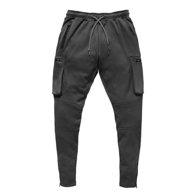2023 New Men's Sports Jogging Casual Pants Outdoor Sportswear Solid Color Bodybuilding Small Foot Pencil Pants