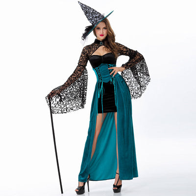 Halloween Party Adult Women Witch Outfit Ladies Party Sexy Witch Fancy Dress