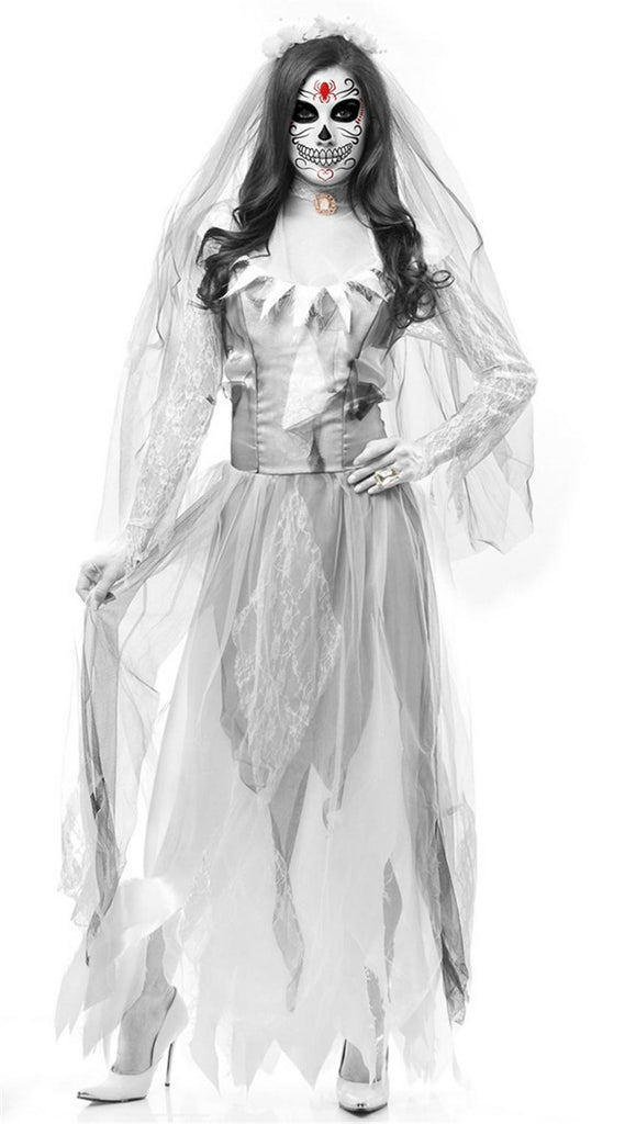 Halloween Sexy Witch Vampire Costumes Adult Women Queen Carnival Party Cosplay Fancy Dress Ghost Bride for Women