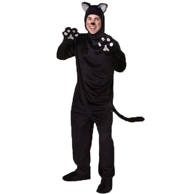 Halloween Adult kids Black Cat Costume Cosplay Animal Black Cat Parent-child Stage Performance Costumes