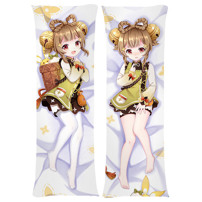 Anime Genshin Impact Yaoyao Cosplay Dakimakura 2WAY Hugging Body Pillow Case Japanese Otaku Pillow Cushion Cover Xmas Gifts