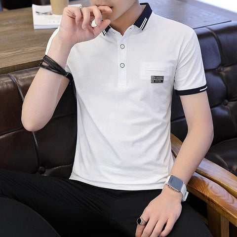 Short Sleeve Polo Shirts For Men Simplicity man Polos High Quality Designer Clothes classic T Shirts Fashion Men&#39;s Clothing 2022