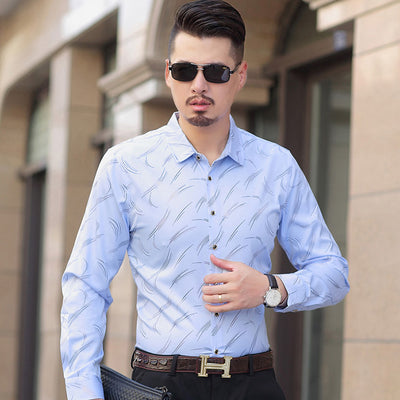 2021 New Arrival Style Men Boutique Long Sleeve Shirt High Quality Fashion Casual Plus Code Men 's Leisure Shirt Size M-7XL