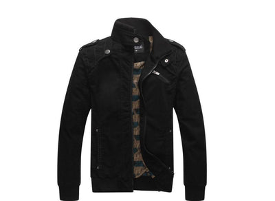 Brand young men's jacket Europe United States business casual cotton collar casual jacket Spring autumn thin section jacket 3XL