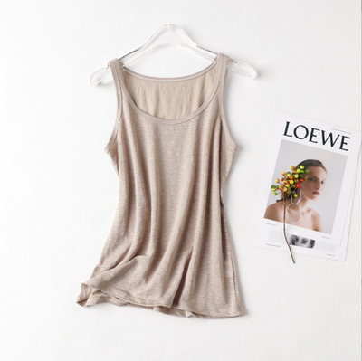 linen silk basic sexy tank top womens tops for women fashion cami summer white tanktop vest strap cute girls tanks singlets chic