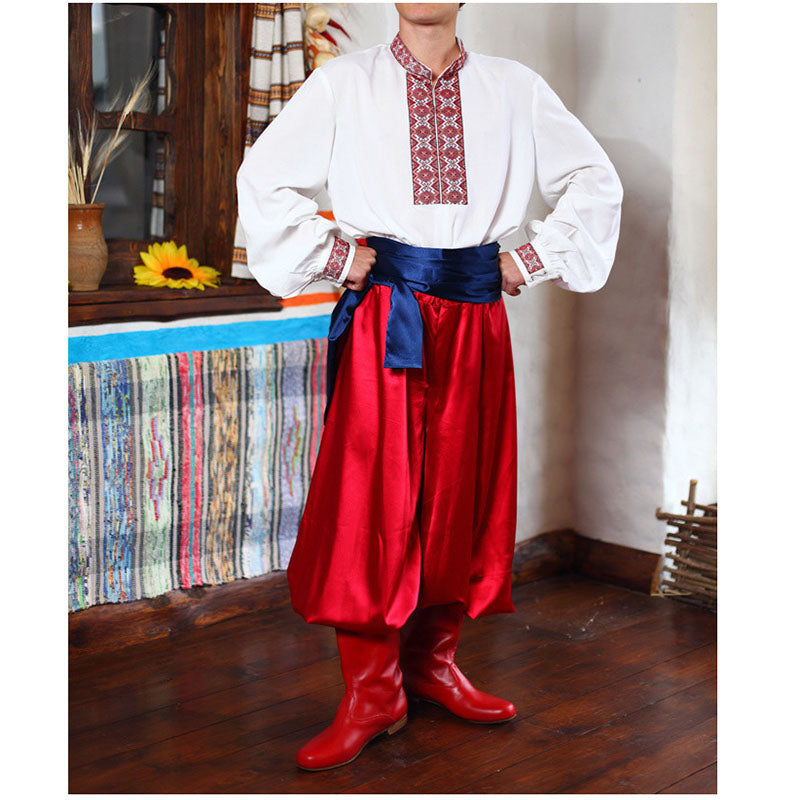 Boy Or Man Russia National Tradional Costumes,Folk Dance Jacket For Adult or Children Drop Ship