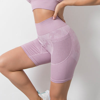 Women Gym Shorts High Waist Push Up Cycling Sport Leggings Phone Pockets For Femme Running Fitness Trainning Yoga Short Pants