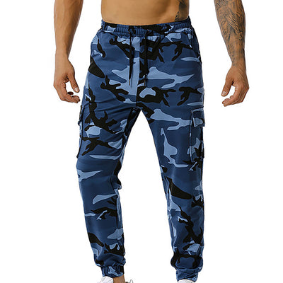 With Pocket Casual Jogging Elastic Men's Mid Waist Camouflage Sweatpants Men's Pants Athletic Sweatpants