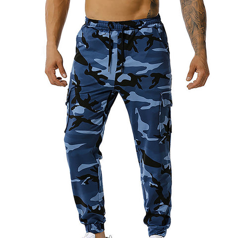 With Pocket Casual Jogging Elastic Men&#39;s Mid Waist Camouflage Sweatpants Men&#39;s Pants Athletic Sweatpants