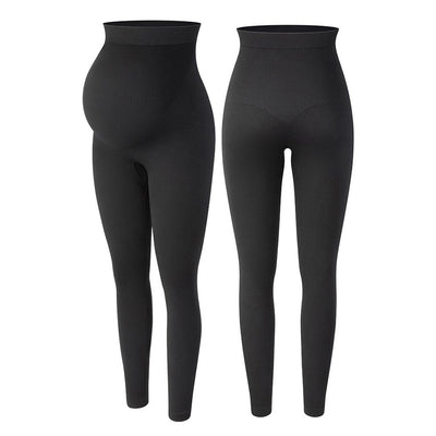 Maternity Stomach Lift Leggings Pregnant Women Bblack Seamless High Stretch Tight Pant Pregnant Belly Trousers
