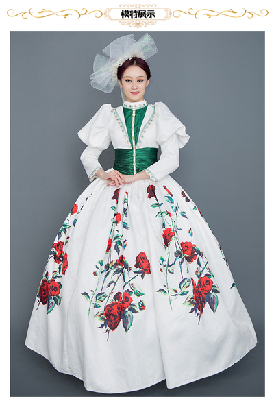 Classic Vintage Court Dress Wedding Dress Princess Plus Szie Ball Gown Dresses Wedding Gown Bridesmaid Dress Costume