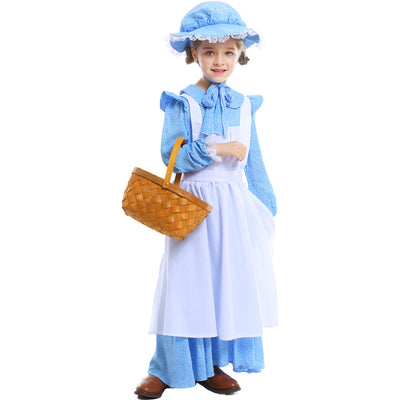 Children's Day Girls Performance Costumes Halloween Girls Cos Farm Pastoral Costumes Stage Drama Costumes