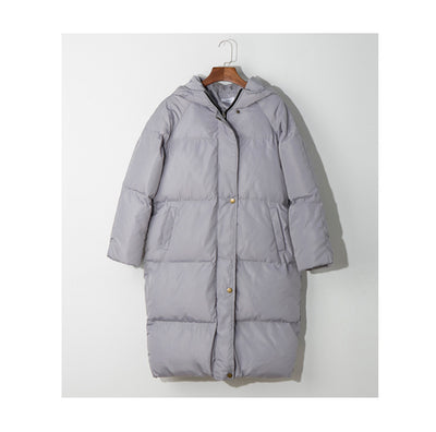 HISUMA Winter new Female over-the-knee winter cotton-padded jacket plus size thickening outerwear women's jackets women coats