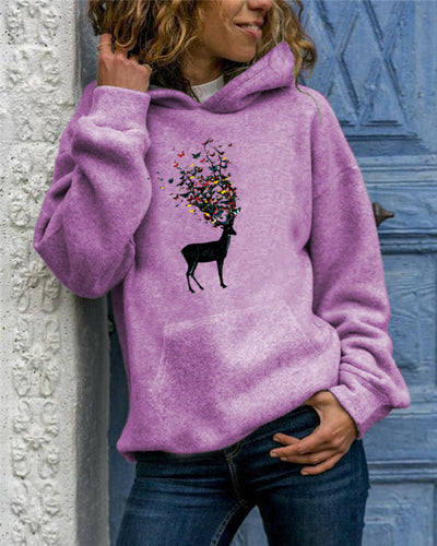 Plus Size Hoodie Sweatshirt Women Printed Pullover Female Autumn Winter Tracksuit Hoody Sudadera Mujer