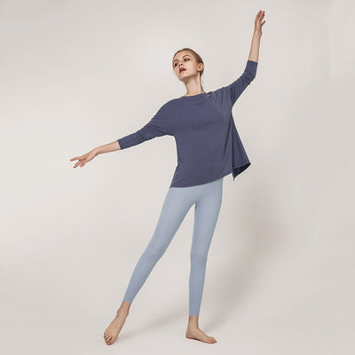 Autumn Women Sport Shirt Loose Yoga Shirt Cross Bandage Running Tee Tops Female Long Sleeve Gym Fitness T-shirts Backless Blouse