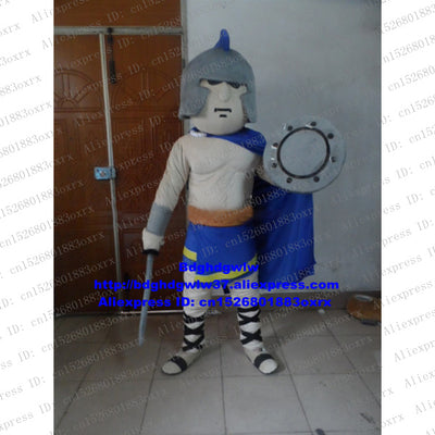 Soldier Warrior Fighter Knight Guard Bodyguard Chevalier Mascot Costume Adult Character People Wear Promotional Events zx2267