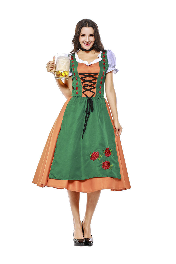 Germany Beer Costume Women Oktoberfest Dirndl Tradition Bavaria Festival Beer Party Fancy Dress