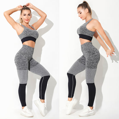 Women's Yoga Set Tracksuit Female Clothing New Seamless Sportswear High Waist Leggings Sports Bra Top Fitness Workout Outfit