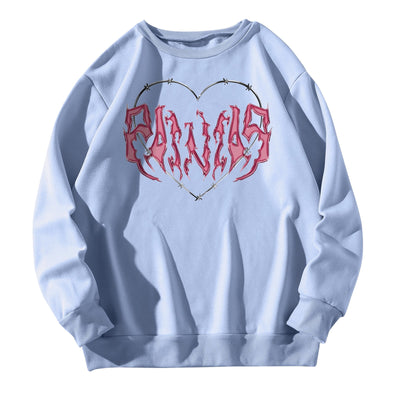 Women Sweatshirts Hoodie Autumn Winter Goth Punk Print Long Sleeve Pullovers Female Harajuku Oversized Sweatshirt Tops Sudaderas