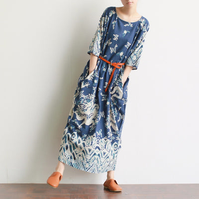 Robe Vintage Femme Summer Dress Woman 2021 New Cotton Long Chinese Dress Plus Size Summer Clothes Elegant Chinese Dresses 10147