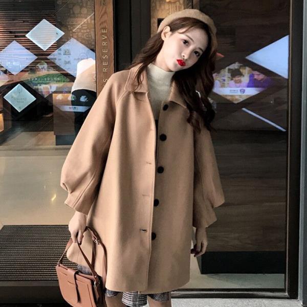 2021 Autumn and Winter New Women&#39;s Coat Middle and Long Warm Woolen Coat Womanliness Wool Coat Jacket Women