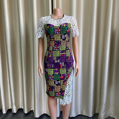 Plus Size Elegant Evening Dress Long Sleeves Turtleneck A-Line Knee-Length Gown 2022 Ever Pretty of Prom Chiffon Women Dress