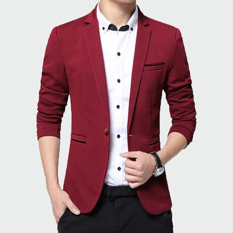 2021 New Men&#39;s Blazer Solid Color Suit Spring Autumn High Quality Casual Coats Slim Fit Male Fashion Cool Jackets M~5XL ML214