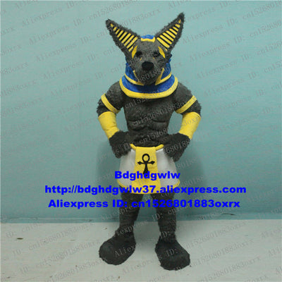 Dark Grey Wolf Coyote Jackal Dhole Mascot Costume Adult Cartoon Character Recreation Ground Annual Symposium zx2233