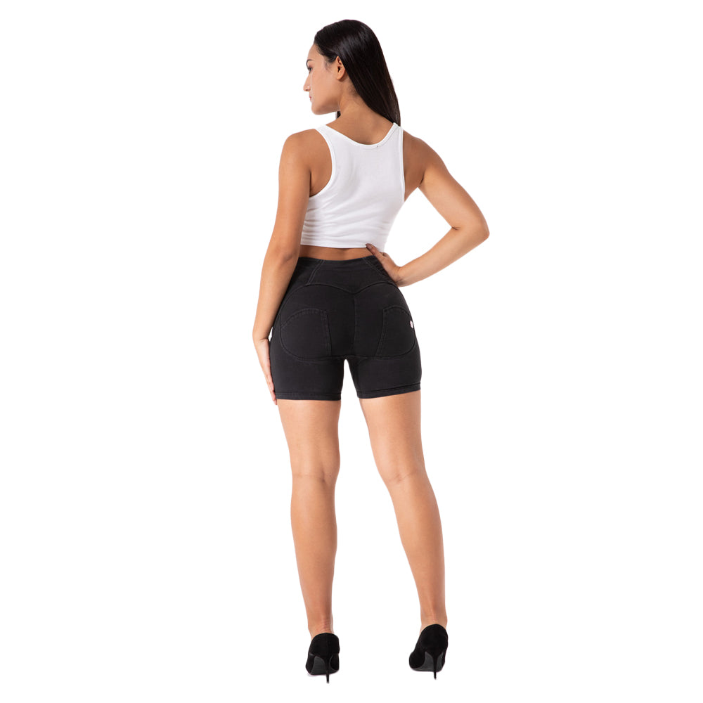 Melody Wear Spandex Womens Shorts Black Jeans for Girls High Waisted Shorts Body Shaper Short Shorts Elastic Yoga Shorts Women