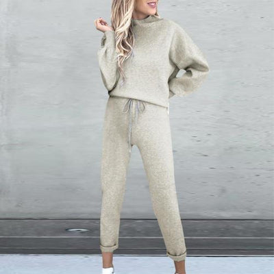Women Autumn Long Sleeve Pullover Sweatshirt Pants Sportswear Set Tracksuit Two Piece Workout Cothes Sets
