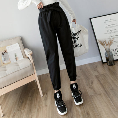 Joggers Women Pants Casual Spring Summer Fashion 2022 Loose High Waist Streetwear Solid Harem Pants Pencil Trousers 8519 50