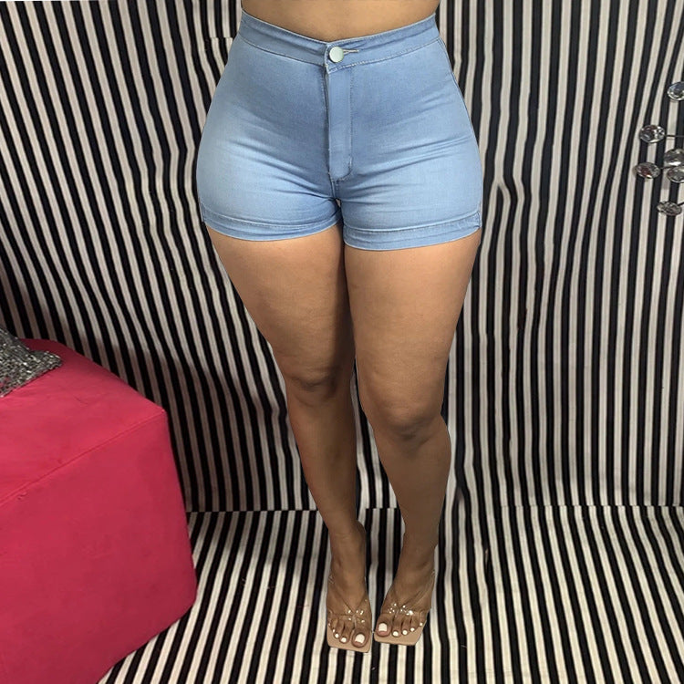 Richkeda Store Women&#39;s Summer Shorts Sexy Skinny High Stretch Thin Shorts Fashion Slim Fit Hip Shorts S-3XL Drop Shipping