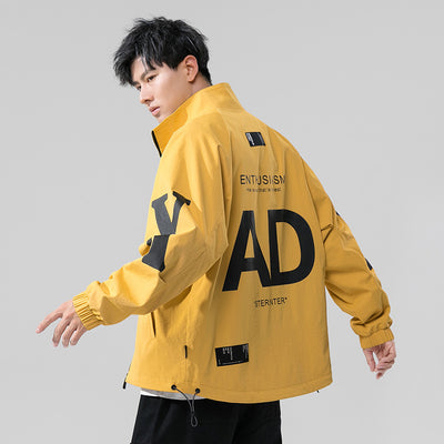 2022 Autumn Jacket Men Fashion Streetwear Hooded Korean Style Mens Bomber Jacket Coat Spring Wear Hip-Hop Male Cloth Trendy New