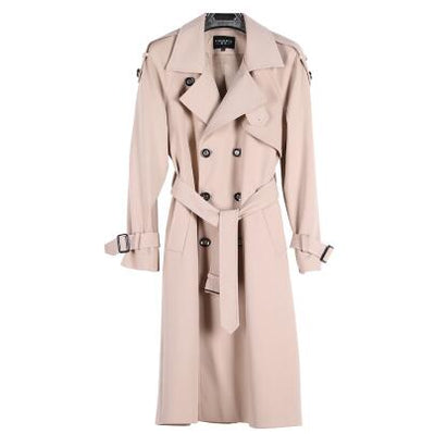 Loose trench coat men plus size 2021 ultra long double breasted coat mens fashion mens overcoats long fashion beige black 6XL