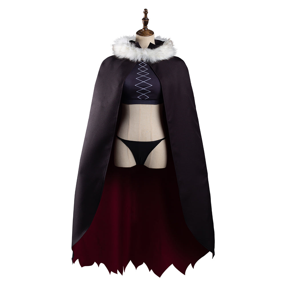 Miss Kobayashi‘s Dragon Cosplay Maid Ilulu Bikini Coat Costume Outfits Halloween Carnival Suit