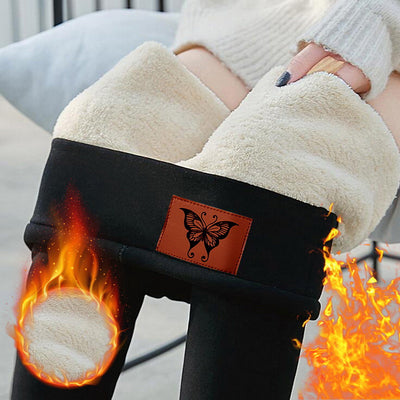 Winter Warm Leggings Women Slim High Waist Leggings Women's Thermal Pants Velvet Thick Wool Leggings Pants 2022 New
