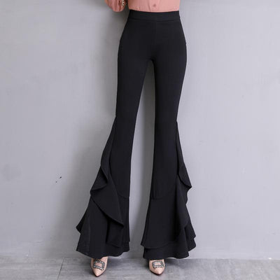 Spring Fall Flare Women's Pants Pantalon Femme Pantalones De Mujer Ropa Mujer Spodnie Damskie Trousers Women Sexy Ubrania