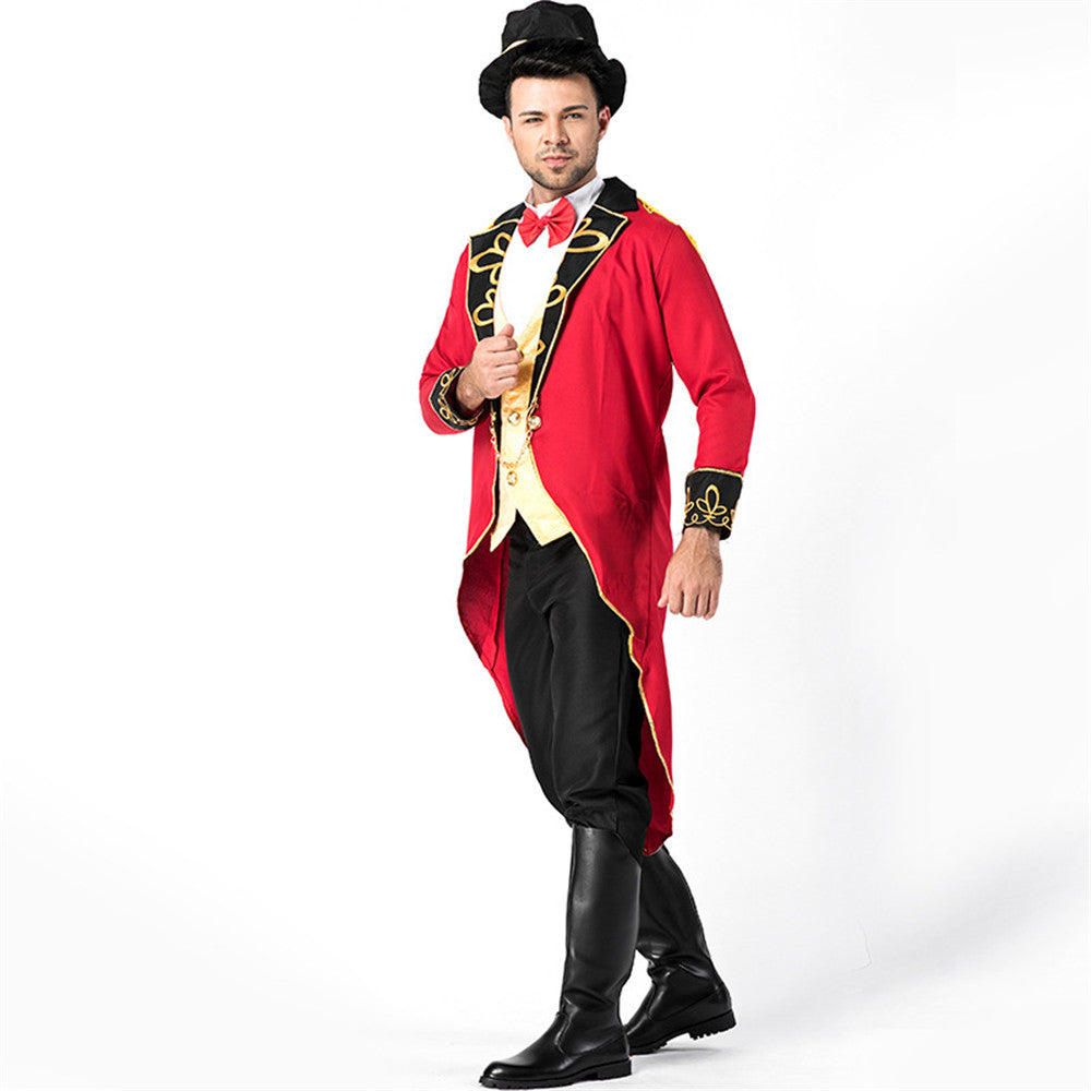 Cosplay adult men magician uniform stage costume magician gentleman prince costume for Halloween carnival game costume