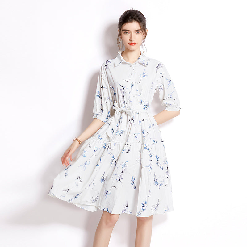 Make spot - 2022 printing connect dress skirt in summer