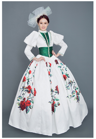 Classic Vintage Court Dress Wedding Dress Princess Plus Szie Ball Gown Dresses Wedding Gown Bridesmaid Dress Costume